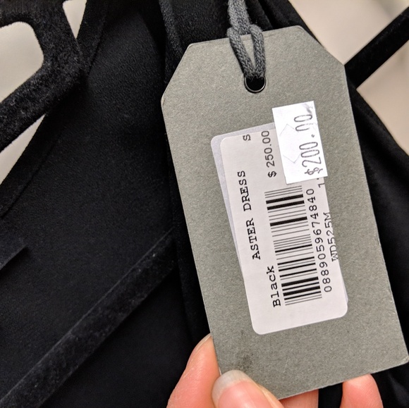 AllSaints Aster Black Dress Small - Picture 4 of 5